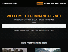 Tablet Screenshot of gunmanuals.net